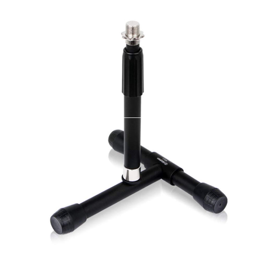 Supporto da tavolo portatile per microfono, leggero, regolabile, connettore generale, facile montaggio