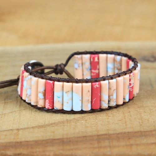 ZOSOJONA 7 Chakra Bracelet Bohemian Handmade Leather Wrap Healing Protection Natural Stone Yoga Beaded Bracelets Boho Friendship Jewelry4