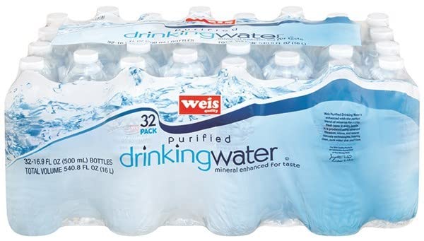 Weis Quality Water Purified - 32 Pack