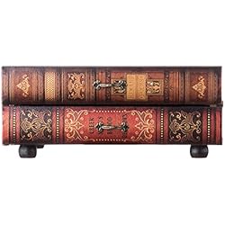 Estanteria Cajones Madera Rebecca Mobili Cómoda de mesa, estantería 2 cajones, madera pu, vintage, marrón, organizandor para escritorio - Medidas: 13 x 30 x 21 cm (AxANxF) - Art. RE6276