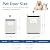 Classicmacher Dog Door for Large Dogs, White Frame Door for Large Dogs and Pets, Strong Plastic Doggy Door and Medium Pets with Sliding Lock Panel and Magnetic Soft Flap (Large, Milk White)