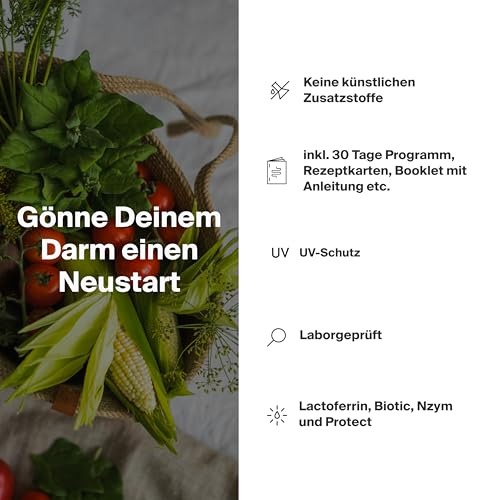 Artgerecht RESET Darmkur – 30-Tage-Darmprogramm für mehr Wohlbefinden & Energie | Wissenschaftlich fundierte Darmsanierung | Inklusive Online-Begleitung, Ernährungsplan, Rezepte & Community