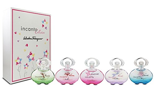 Salvatore Ferragamo 5 Piece Incanto Eau De Toilette Mini Set