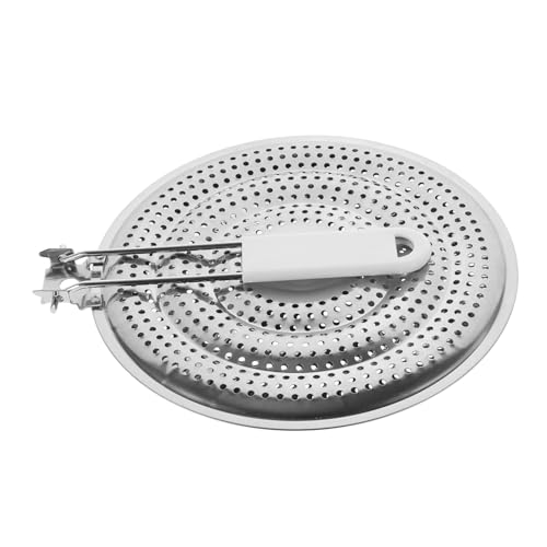 MUCKLILY 20 CM Diffuseur Chaleur Gaz, Cuisine Accessoires, Acier Inoxydable, Double éPaisseur, Facile à Nettoyer, Diffuseur De Chaleur Convient Aux CuisinièRes Et Aux...