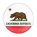 GoBadges Flag California - 3" Magnetic Grill Badge/UV Stable & Weather-Proof/Works Grill Badge Holder