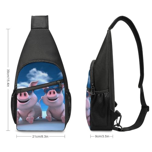 Morrales de senderismo Sling Bag para mujeres y hombres miniatura 2