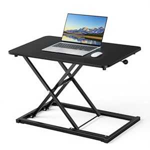 KEYSAFER Stehpult-Konverter höhenverstellbar 60*34CM ergonomischer Tastatur- und Maushalter, Computertastaturständer für den Schreibtisch, Sitz-Steh-Tischmonitor und Laptop-Halter für das Homeoffice