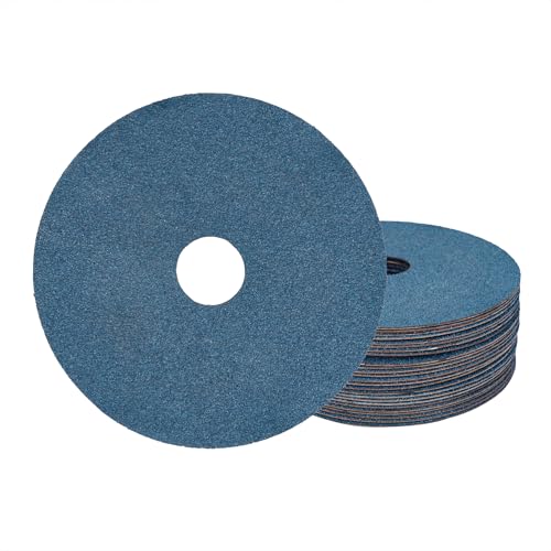 Disques de ponçage en fibre d'alumine zircone de 11,4 cm grain 60 pour meuleuse d'angle x25