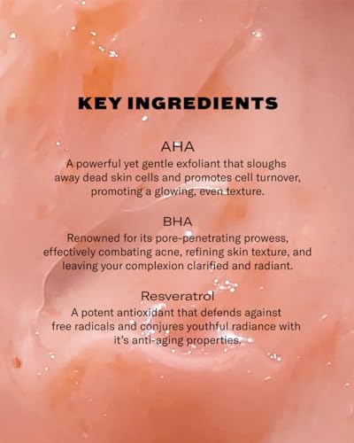 Then I Met You Rosé Resurfacing Facial Mask, Nourishing & Brightening Face Treatment with AHA, BHA & Resveratrol, Vegan & Clean Skincare, 1.76 oz - Image 5