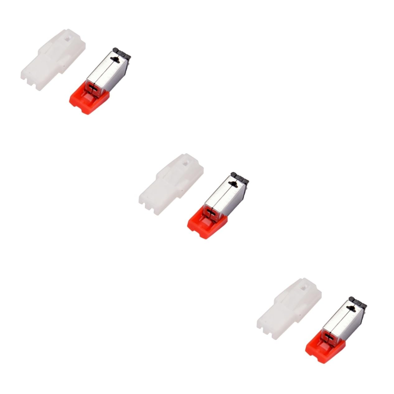 Artibetter 3pezzi Stylus Magnetico Rosso Per Giradischi Accessorio Di Alta Qualità Con Eccellente Tracciamento e Facile Installazione Per Riproduttori Di Vinile