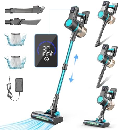 Amazon.com - MBYULO Cordless Vacuum Cleaner, 450W 40Kpa Powerful Stick ...