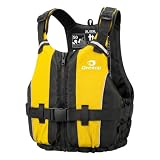 Owntop Aiuti di Galleggiamento Adulti, Schiuma Giubbotto di Galleggiamento con Cinturino all'imbracatura Tasca interna Unisex per Paddleboarding Kayak Sup Pesca - Giallo XL/XXL
