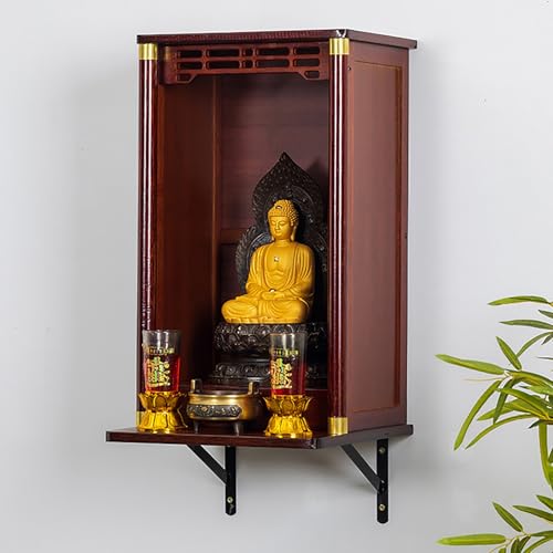 Armoire de sanctuaire style chinois étagère Bouddha zen