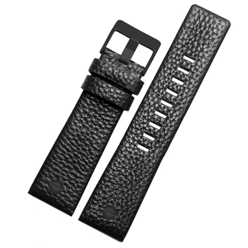 Correa de reloj de cuero premium de 28mm compatible con Diesel DZ7313