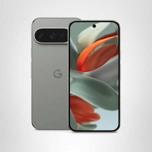 Google Pixel 9 Pro - Smartphone Android desbloqueado con Gemini, sistema de cámara trasera triple, batería de 24 horas y pantalla Super Actua de 6.3 pulgadas, color avellana, 256 GB