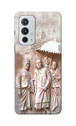 Image of Printed Hard Back Cover Case for OnePlus 9RT 5G Back Cover (Sai Baba) -1803