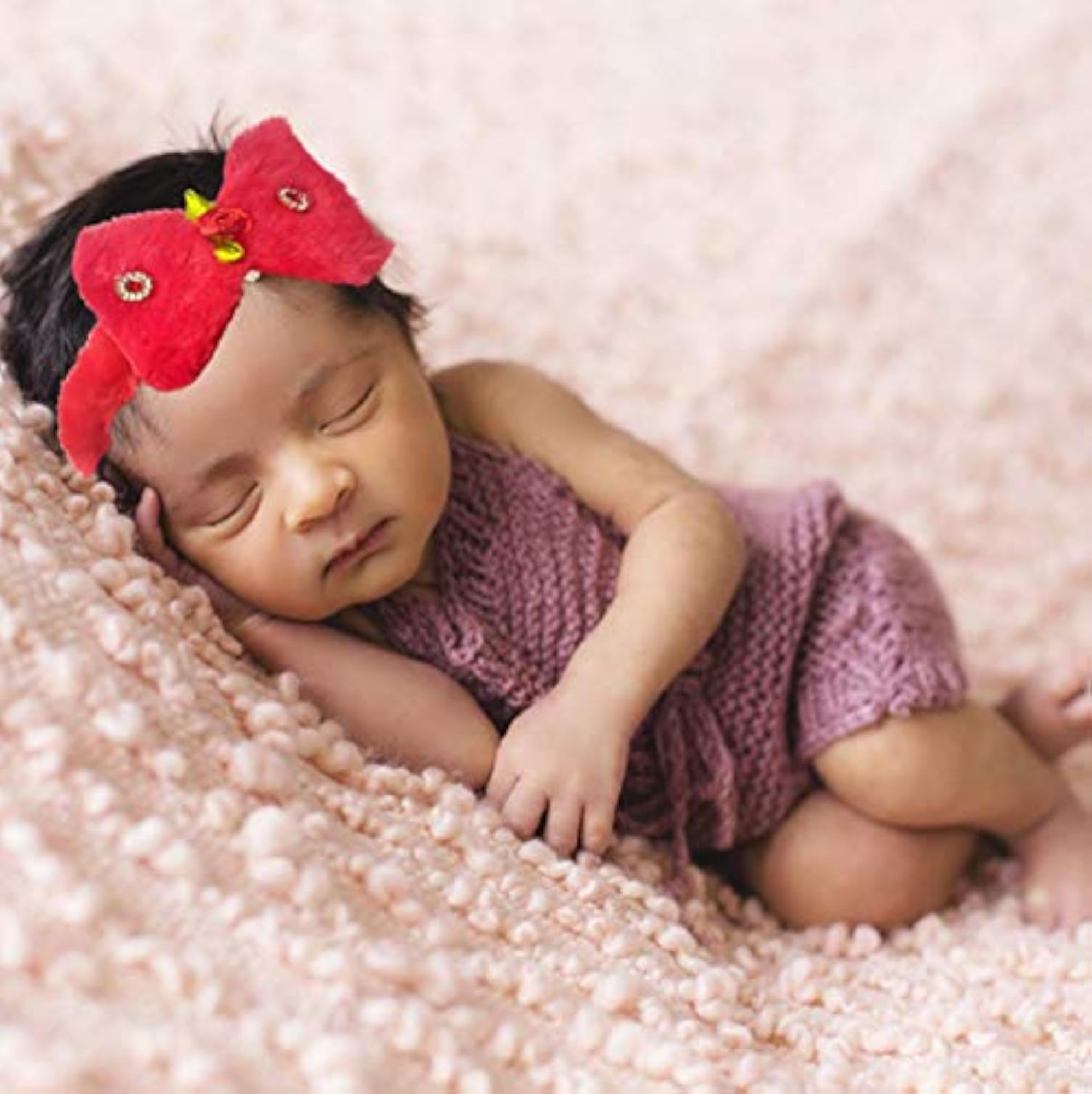 Embellished Soft Fur Hair Band for Girls, Party Accessory
