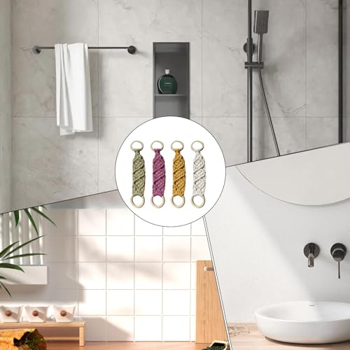 Elegante organizador de toallas para casa que elimina el desorden del baño 5