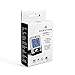 MARATHON Travel and Desktop Alarm Clock, White - 12 or 24-Hour Format, Indoor Temperature, Calendar Display, One-Touch Backlight - includes One AAA Battery