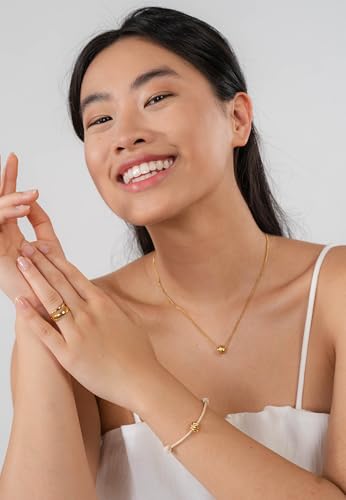 Purelei Knot Kette – Symbolischer Knoten-Anhänger für Verbindung & Zusammenhalt – 40/45 cm – 18K vergoldet, rosévergoldet oder Edelstahl… – Ansicht 5