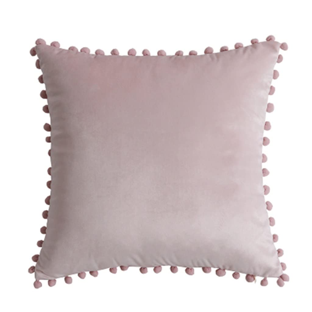 MFJGHU Tassel Warm Velvet Pillow Cases Decorative Cushion Cover Pillowcases Throw Square 45 * 45cm(Style F)