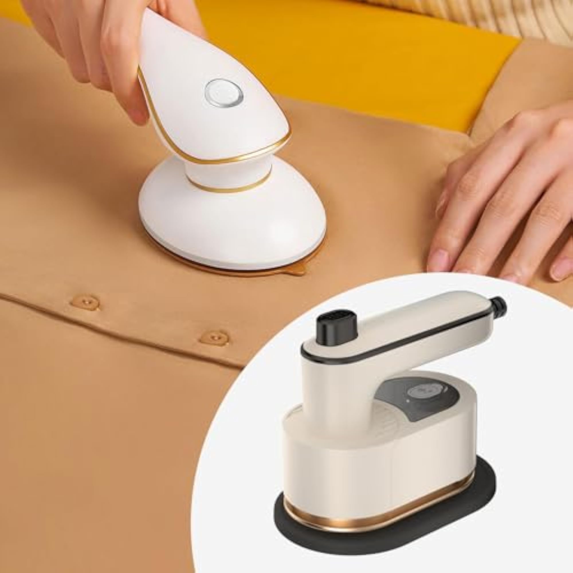 Small Sleek Clothes Steamer for Curtains & Pillowcases