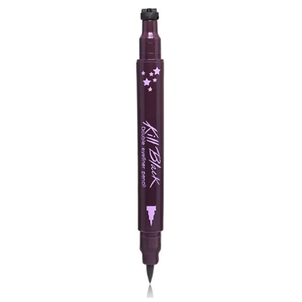 Climberty Waterproof Liquid Pen Star Heart Moon Flower Shape Stamps Tattoo Eye Liner Makeup Tools (Star, Black, YWKYQ3350)-image-6