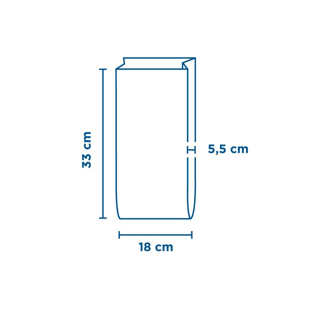 García de Pou 142.73 Bolsas para Pollos y Congelados, 17 x 8 x 35 cm, Set de 500, Blanco