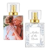 Personalized Refillable Perfume Bottle 50ml – Custom Photo & Text – Wedding Gift for Mother of the Bride or Groom