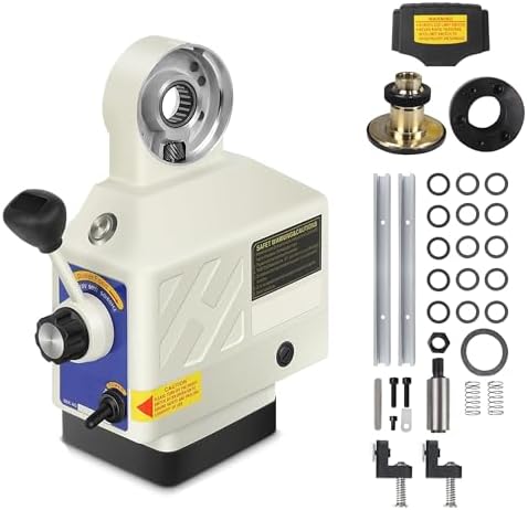 RATTMMOTOR JN400S Power Feed Y-Axis 650 in-lb Torque, 0-200RPM, 110V Milling Table Power Feed for Bridgeport and Some Knee Type Milling Machine (Y-Axis)