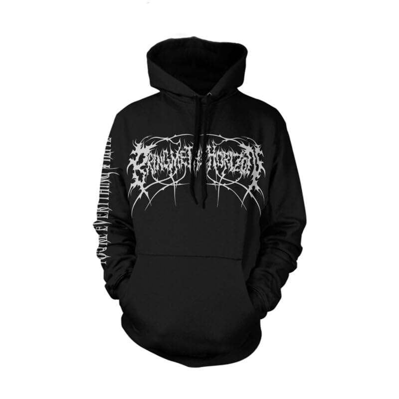 Bring Me The Horizon Black Metal Genexis Hombre Sudadera con Capucha Negro Regular