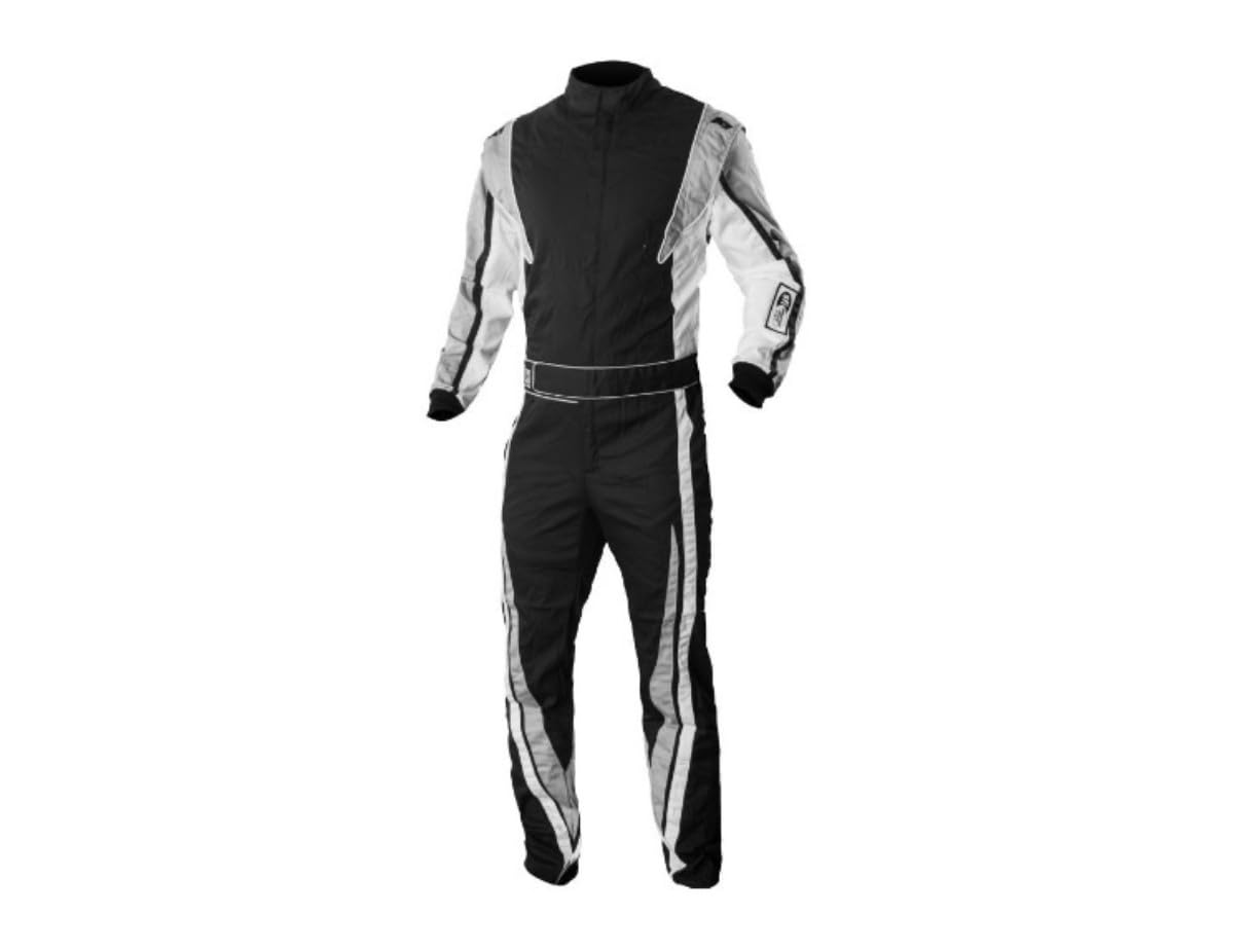 K1 RaceGear 20-VIC-N-3XL Driving Suit, Victory, 1-Piece, SFI 3.2/1, Single Layer, Proban, Black, 3X-Large