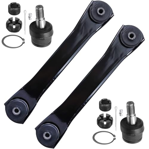 Image of Detroit Axle- Front Lower Control Arms and Ball Joints Replacement for 1990-1999 Jeep Cherokee - [1990-1992 Jeep Comanche] - 4pc Set