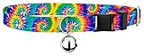 Country Brook Petz - Classic Tie Dye Cat Collar - Groovy Collection Featuring Far Out Designs