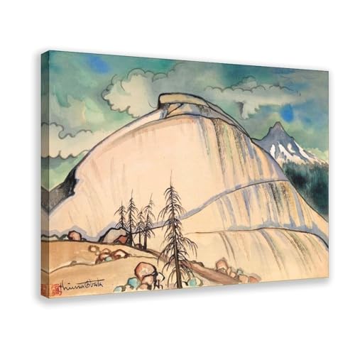 Impression sur toile Chiura Obata : tableau Col de la mort, décoration murale bureau 50x76