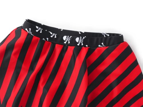 Image of WonderBabe Princess Swimsuits Girls Two Pieces Swimsuits Summer Rash Guard Swimwear Ruffles Sleeve Bathing Suit with Skirt
