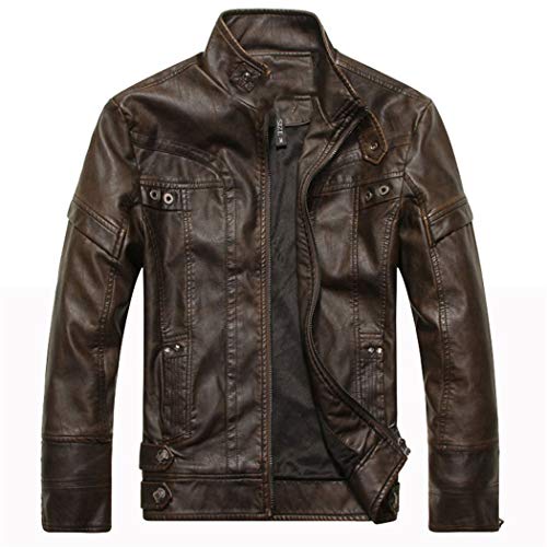 Veste de moto rétro contre le froid manteau homme coupe-vent L