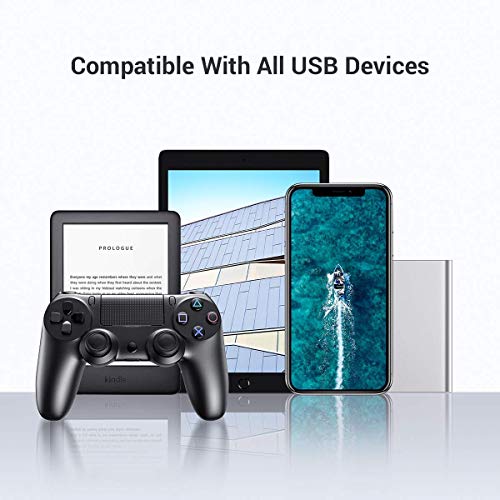 Image of AINOPE USB Extension Cable,USB Extender,USB 3.0 Extension Cable, Male to Female Cord High Data Transfer Compatible with Webcam,Keyboard,Flash Drive,Hard Drive,Printer,1.5FT,Grey