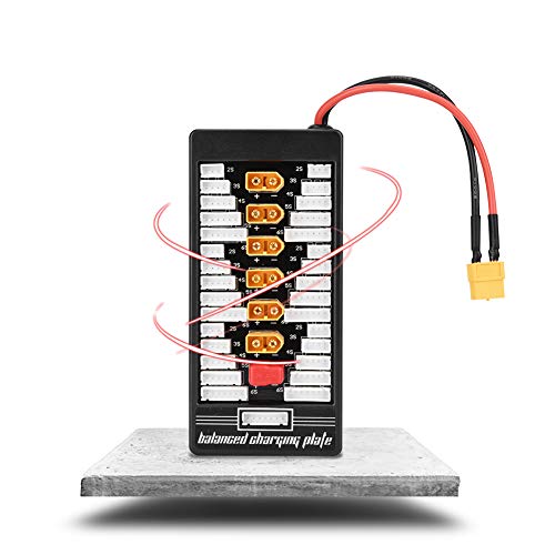 Placa de carga paralela XT60 Lipo para evitar fallos de voltaje en baterias de drones RC 6