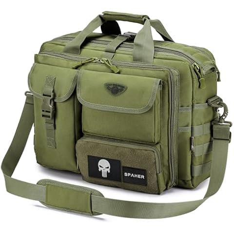 SPAHER Men's Tactical Laptop Shoulder Bag Cover