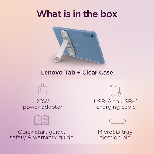 Image of Lenovo Tab| 10.1 inch Display| 4G (LTE) + Wi-Fi (Calling)| 4 GB RAM + 64 GB ROM (Expandable up to 1 TB)| Metal Body| Dual Speakers with Dolby Atmos| Android 14| Color: Polar Blue