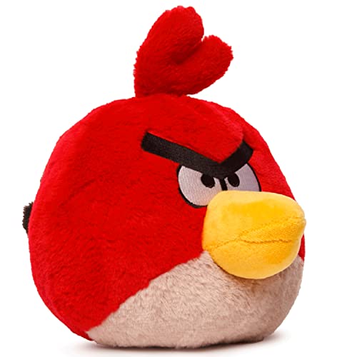 Mighty Mojo Angry Birds - Red - 8 Inch Collectible Plush Doll - Officially Licensed - Super Soft, Cuddly Doll For Kids And Adults - Original Series #TOP3