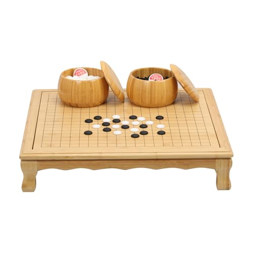 VPH Modern Floor Go Set - Tablero bambú reversible 19x19 miniatura 3