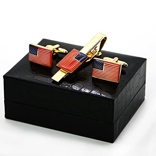 American Flag Cufflinks for Men Cuff links Mens Enamel White And Line Suitable Business Wedding And Aviator Gifts4