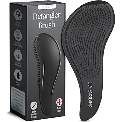 Lily England Black Detangling Brush for Beard & Scalp - Unisex Hair Brush
