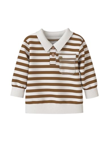 NAME IT Herren Nbmnilsen Ls Polo Sweat Unb, Rubber, 68