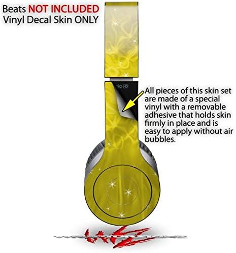 Skin Decal Wrap Works with Original Beats Solo HD Headphones Stardust Yellow Skin Only (Headphones NOT Included)