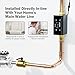 Frizzlife LP365 1.25-Inch Smart Water Monitor and Automatic Shutoff - 0.01GPM Ultrasonic Micro Leak Detection, APP Wi-Fi Remote Control, Real-Time Flow/Temp Monitoring, for 1-1/4-Inch Diameter Pipe