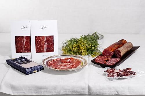 Ibérico nivel pro - Pack Gourmet con Jamón, Lomo, Salchichón, Taquitos y Pan – Para Compartir o Disfrutar sólo