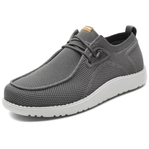 Image of 1TAZERO Men Slip On Shoes Loafer with Arch Support Insoles,Men Casual Shoes for Plantar Fasciitis | Wide Fit Design, Arch Support Footbed, Ideal for Plantar Fasciitis Relief, Lightweight All-Day Comfort Walking Shoes